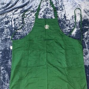 Starbucks Dark Green Logo Apron with Front Pockets